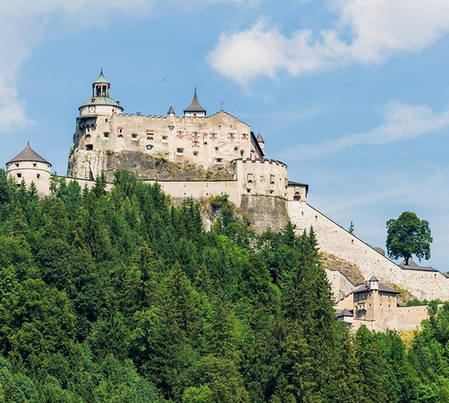 Burg Hohenwerfen mit Falkenshow