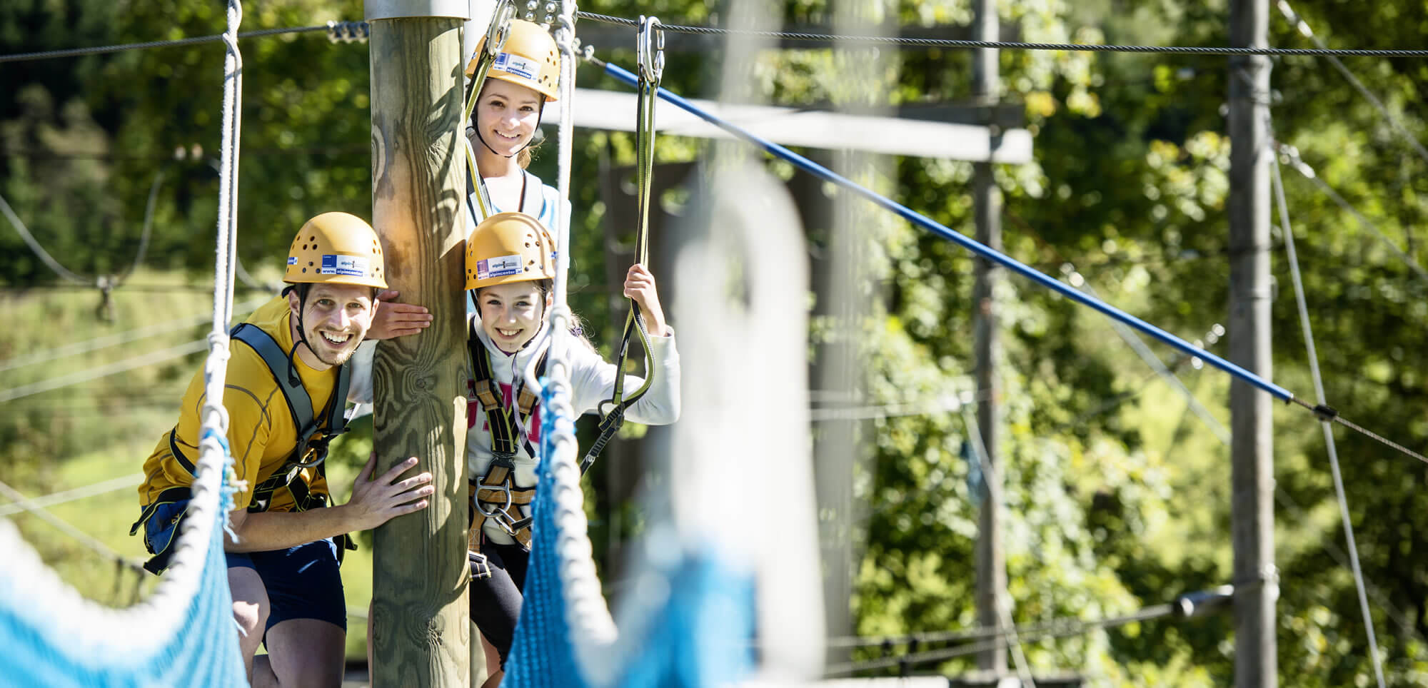 Familienabenteuer im Hochseilgarten in Flachau © Flachau Tourismus